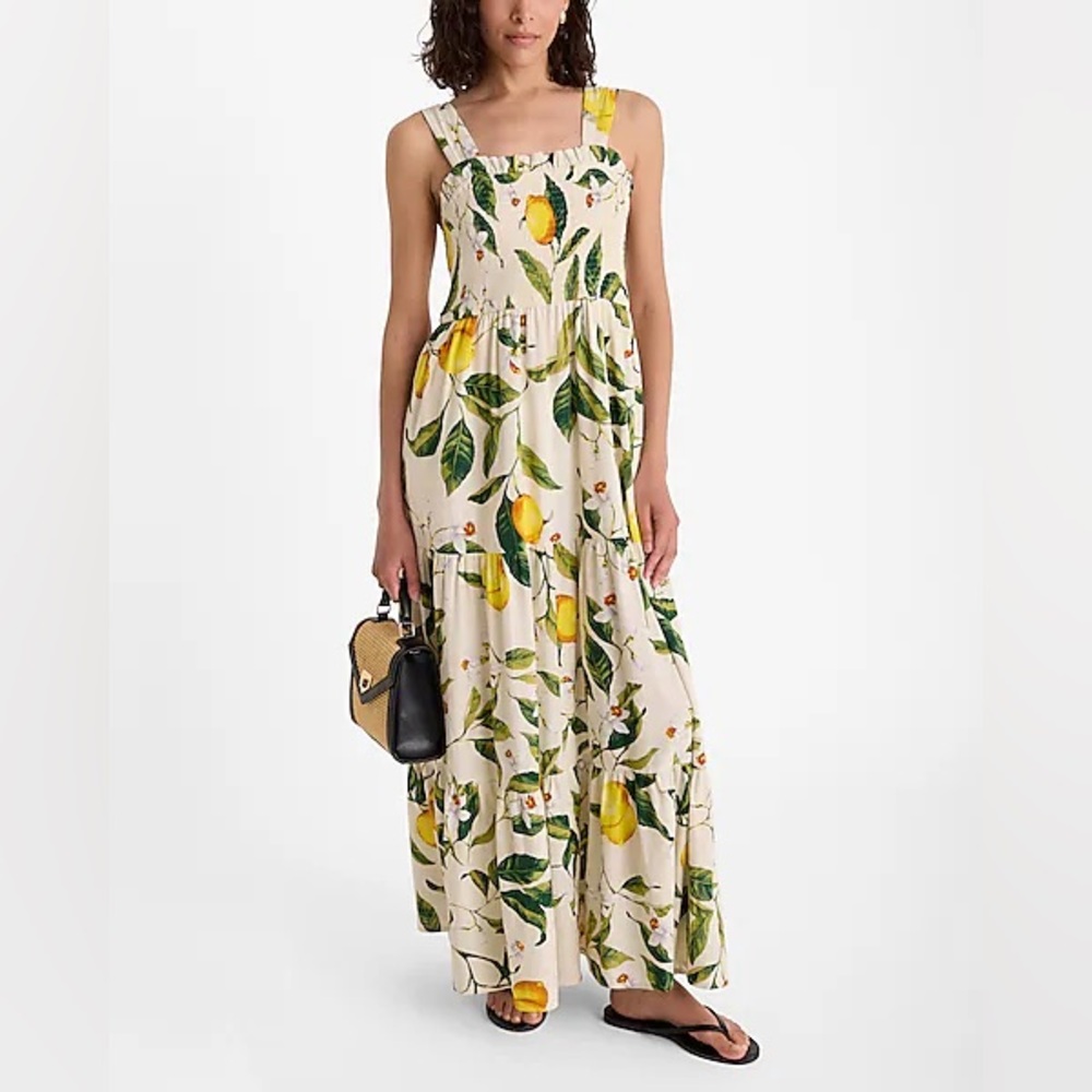 Express Lemon Linen Dress NWT XL
